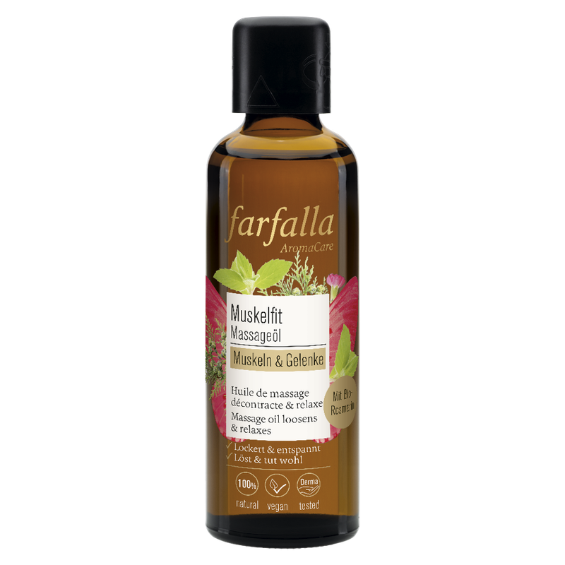 farfalla Muskeln & Gelenke, Muskelfit Massageöl, 75ml - Produktbild