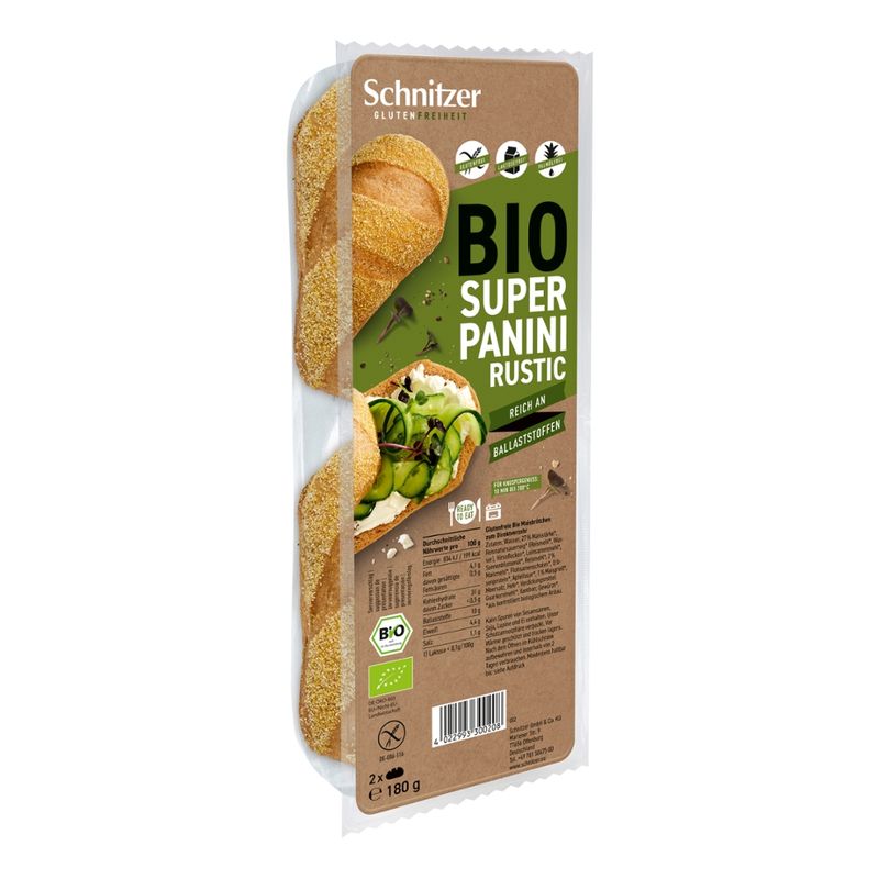 Schnitzer GLUTENFREIHEIT Bio Super Panini Rustic - Produktbild