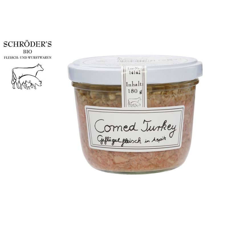 Schröder's Bio Fleisch- und Wurstwaren Corned Turkey im Glas - Produktbild