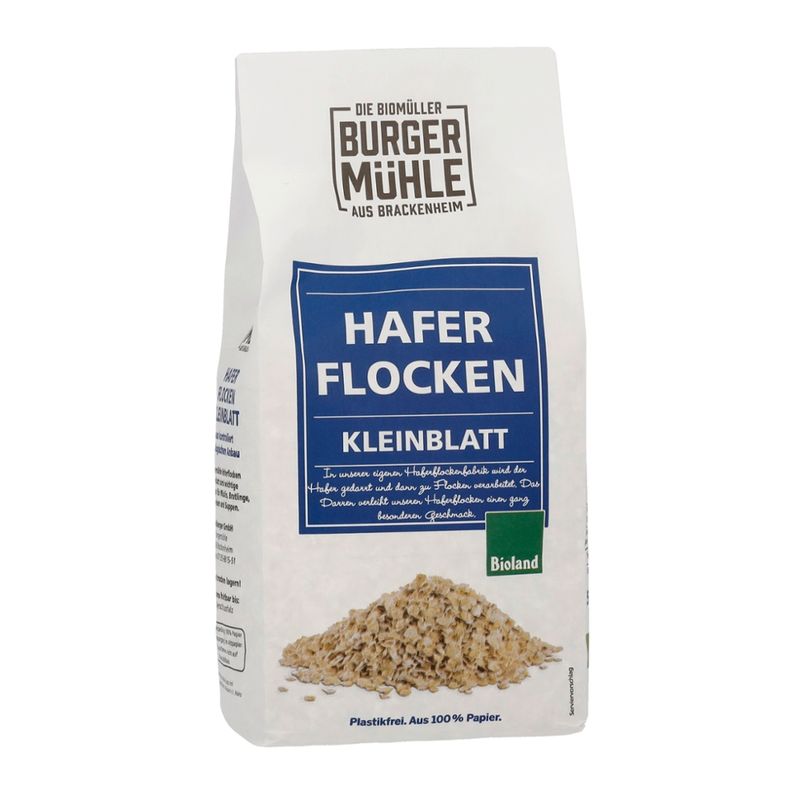 Burgermühle Haferflocken Kleinblatt, bioland - Produktbild