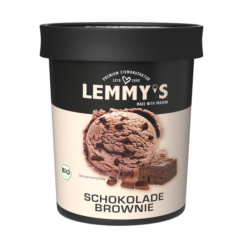 LEMMY'S  Lemmy's veganes Bio-Eis Schokolade Brownie - Produktbild
