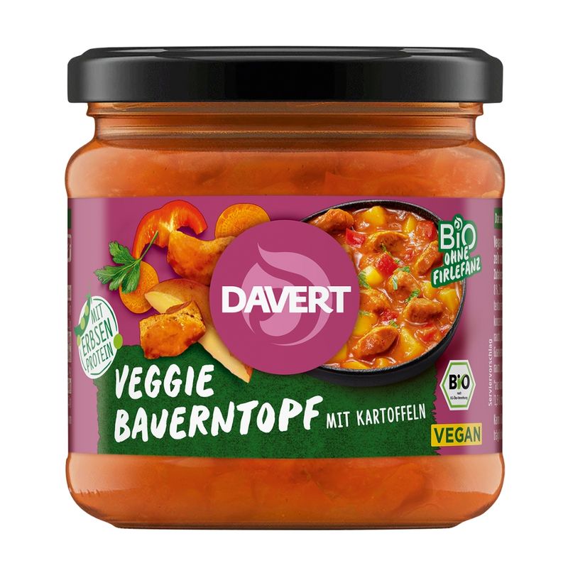 Davert Veggie Bauerntopf mit Kartoffeln 340g - Produktbild