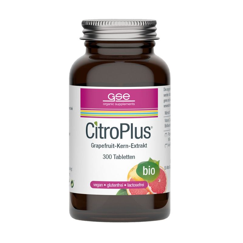 GSE  CitroPlus®  Grapefruit-Kern-Extrakt (Bio),  300 Tabletten à 500 mg - Produktbild