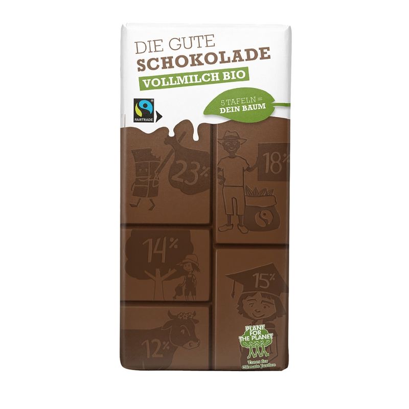 Die Gute Schokolade Die Gute Schokolade Bio Vollmilch - Produktbild