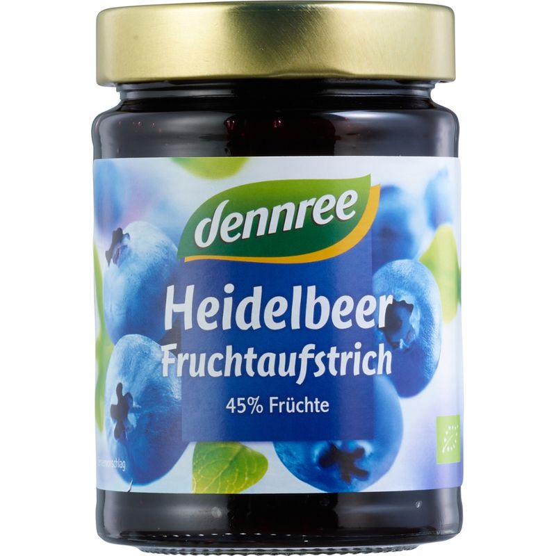 dennree Fruchtaufstrich Heidelbeere - Produktbild