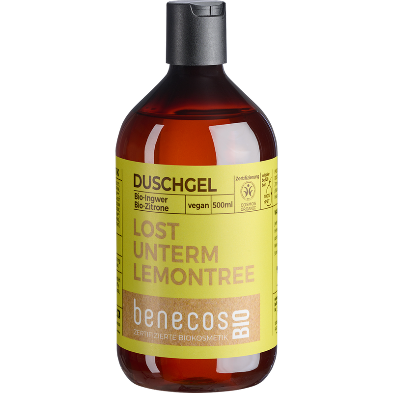 benecos benecosBIO Duschgel BIO-Ingwer + BIO-Zitrone - LOST UNTERM LEMONTREE - Produktbild