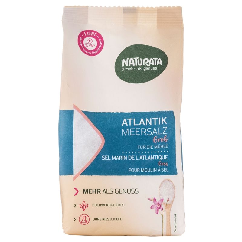 NATURATA Atlantik Meersalz, grob für die Mühle - Produktbild