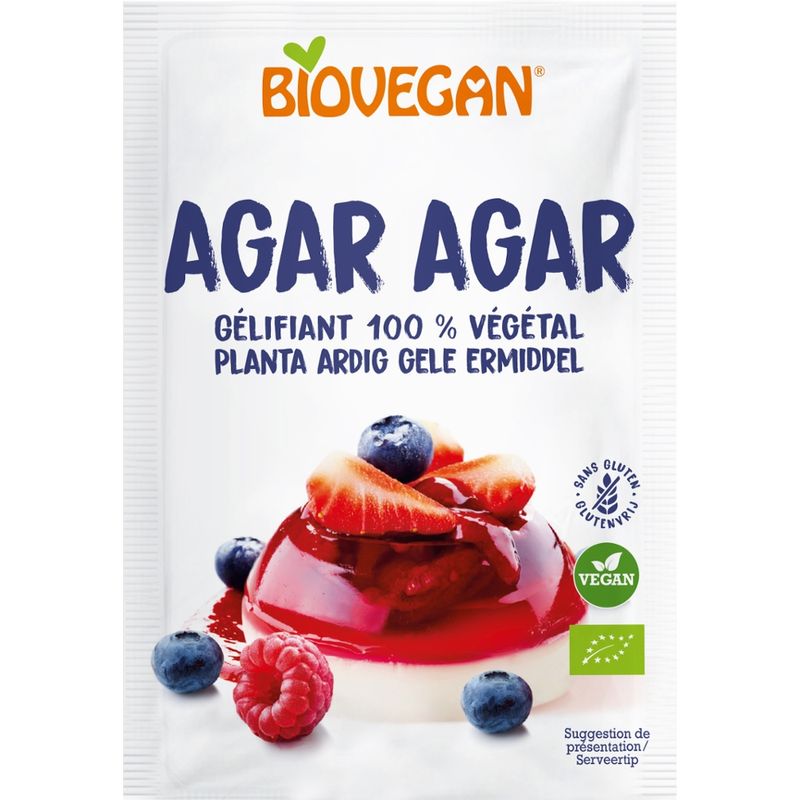 Biovegan Agar Agar, Vegetable gelling agent, organic - Produktbild