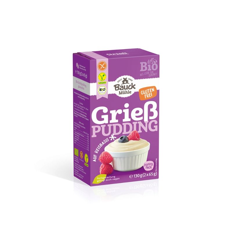 Bauck Mühle Grießpudding glutenfrei Bio - Produktbild