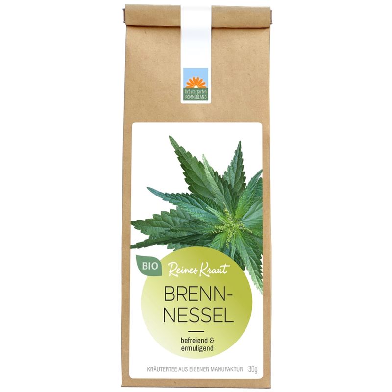 Kräutergarten Pommerland Bio Brennnessel in der Papiertüte - Urtica dioica L. - Produktbild