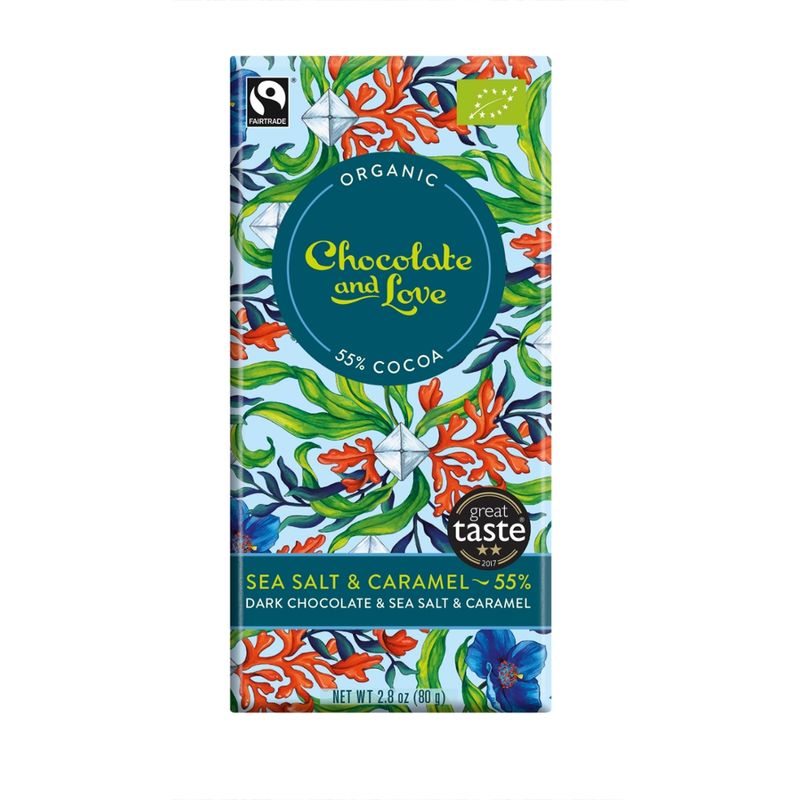 Chocolate and Love Limited Dark Chocolate with Sea Salt & Caramel - Produktbild