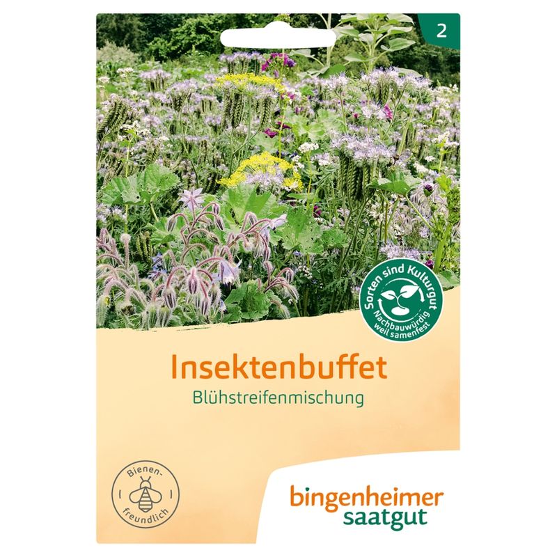 Bingenheimer Saatgut Insektenbüffet - Blühstreifenmischung (Saatgut) - Produktbild