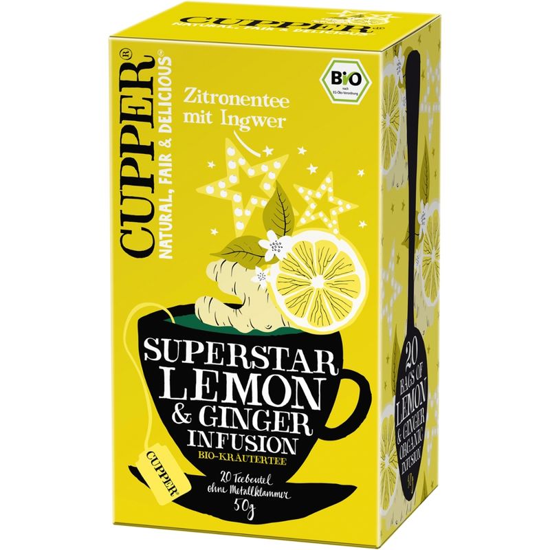 Cupper Zitronentee mit Ingwer - Produktbild