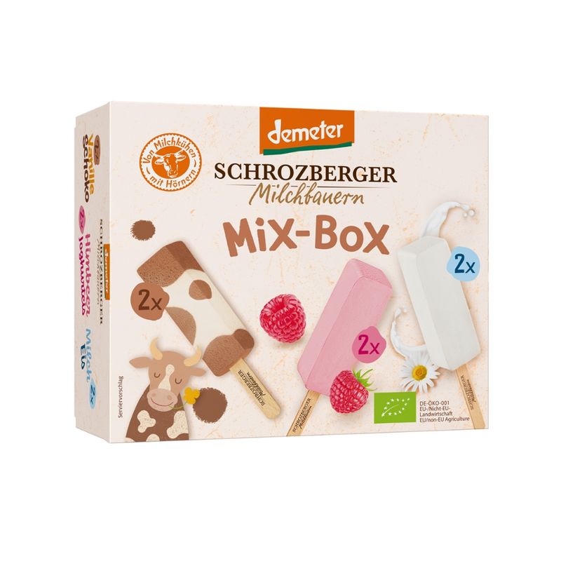 Schrozberger Milchbauern Dem. Eis Mixbox 6 x 65 ml - Produktbild