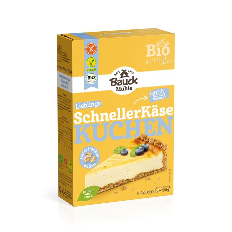 Bauck Mühle Schneller Käsekuchen glutenfrei Bio - Produktbild