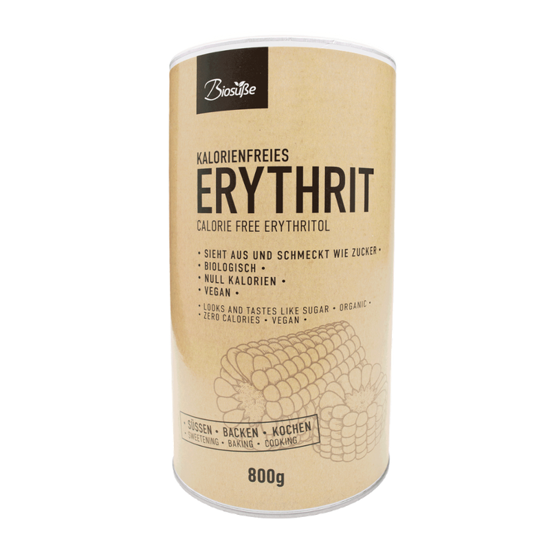 Biosüße kalorienfreie BioSüße Bio Erythrit 800g Dose - Produktbild
