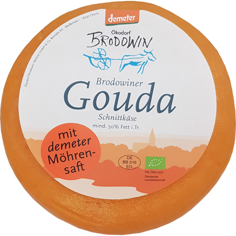 Ökodorf Brodowin Demeter Brodowiner Gouda Möhrensaft, 1,6 kg - Produktbild