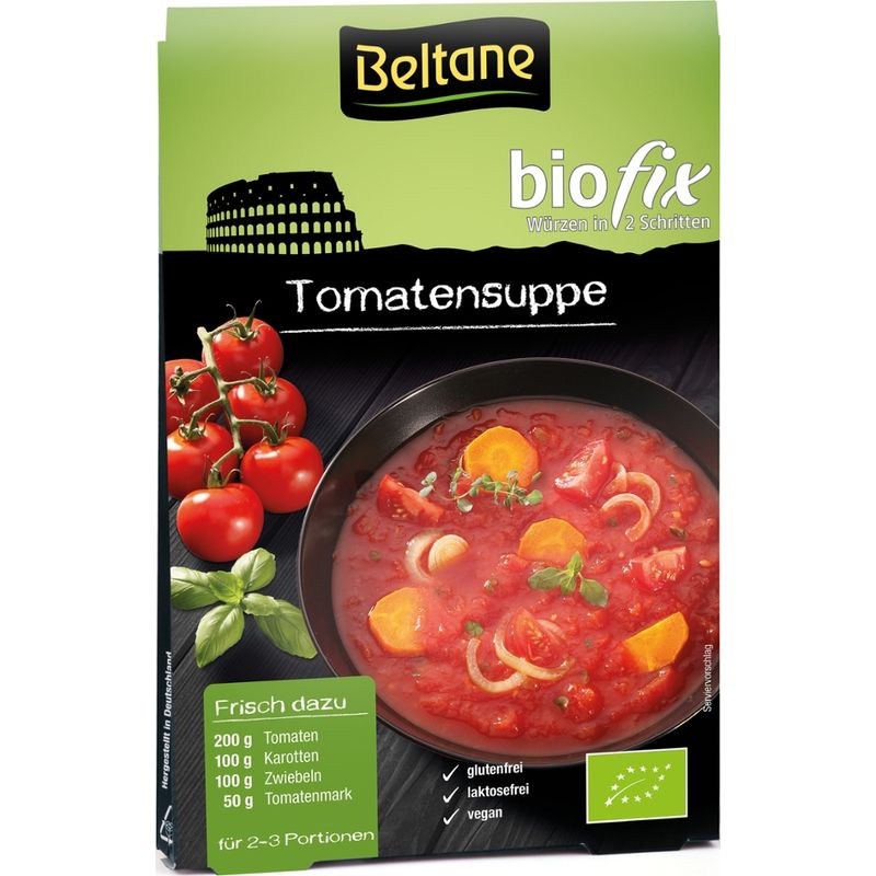 Beltane Beltane Biofix Tomatensuppe, vegan, glutenfrei, lactosefrei - Produktbild