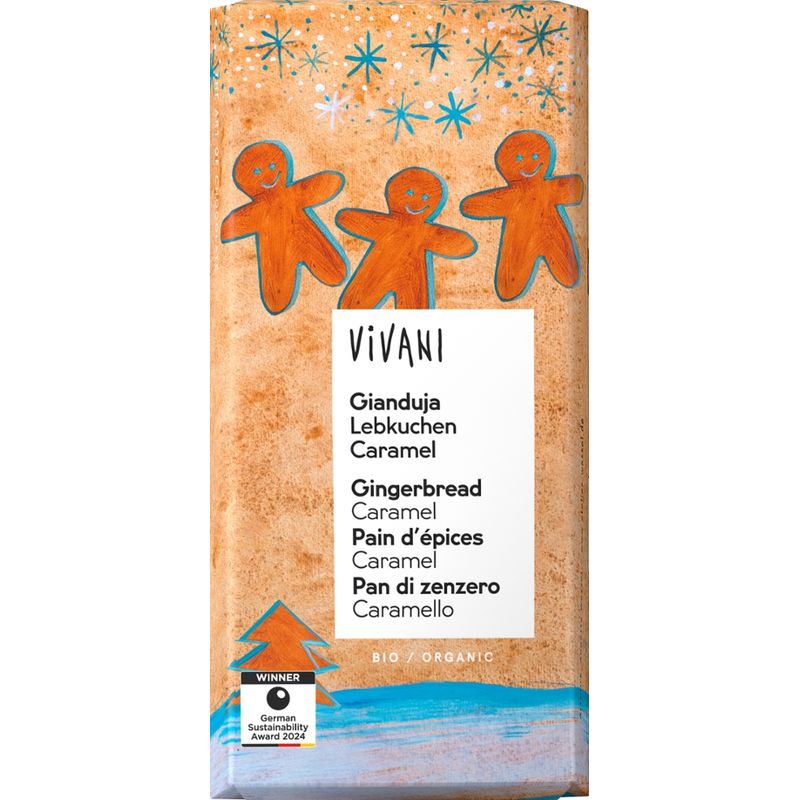 Vivani Gianduja Schokolade mit Lebkuchen und Caramel - Produktbild