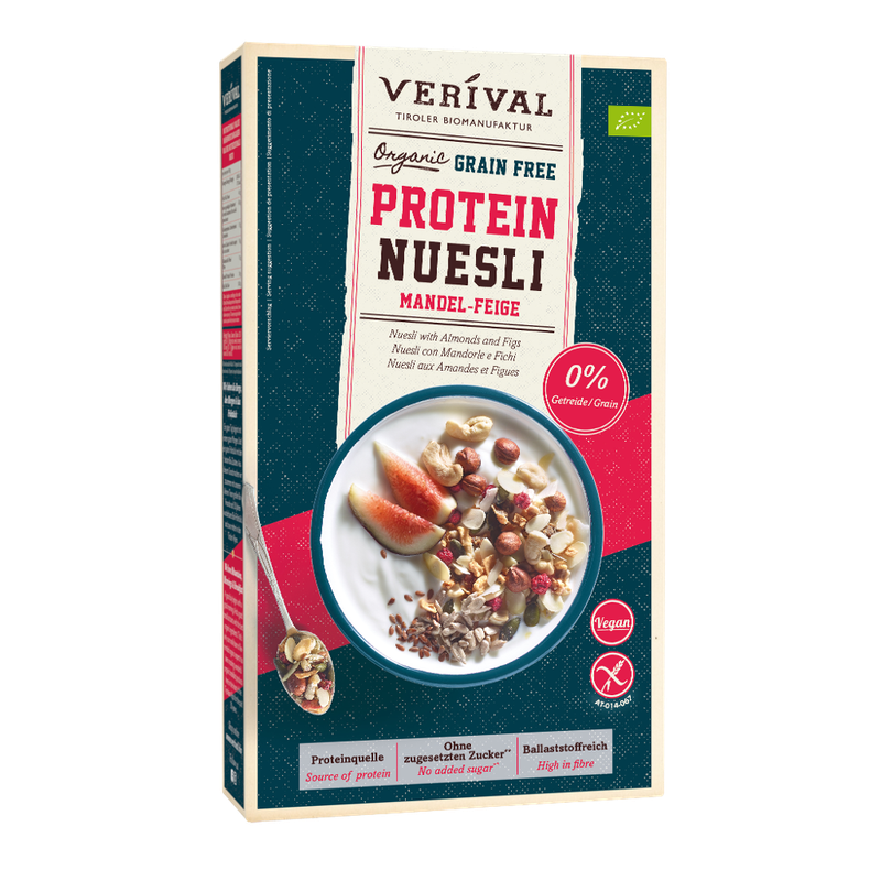 Verival Verival Bio Grain Free Protein Nüsli Mandel-Feige - Produktbild