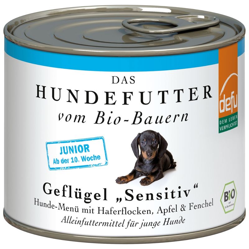 defu - Das Tierfutter vom Bio-Bauern Hund Junior Geflügel "Sensitiv" - Produktbild