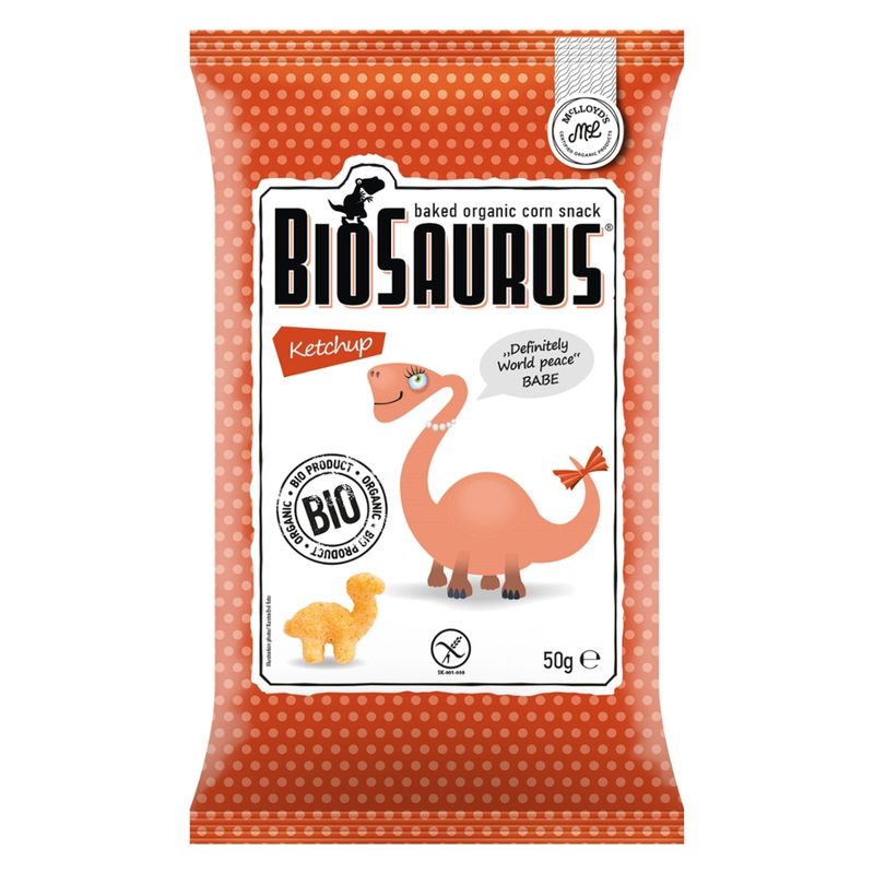 BioSaurus Biosaurus Bio Snack aus Mais Ketchup "Babe" glutenfrei - Produktbild