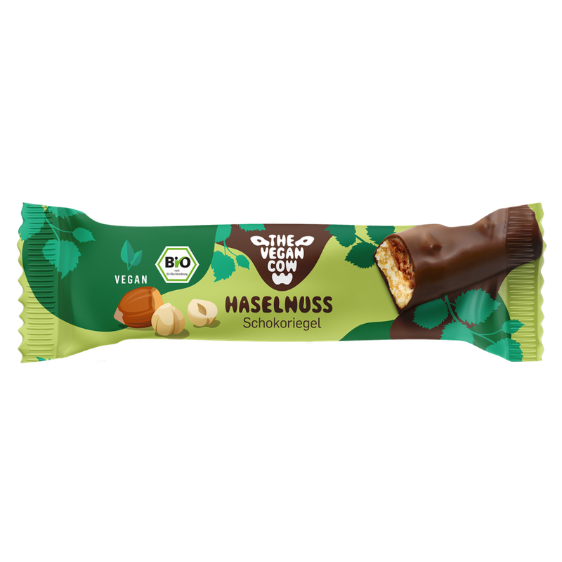 THE VEGAN COW Schokoriegel Haselnuss - Produktbild