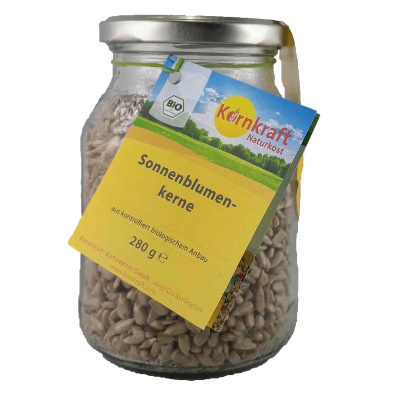 Kornkraft Sonnenblumenkerne Europa 280 g Pfandglas - Produktbild