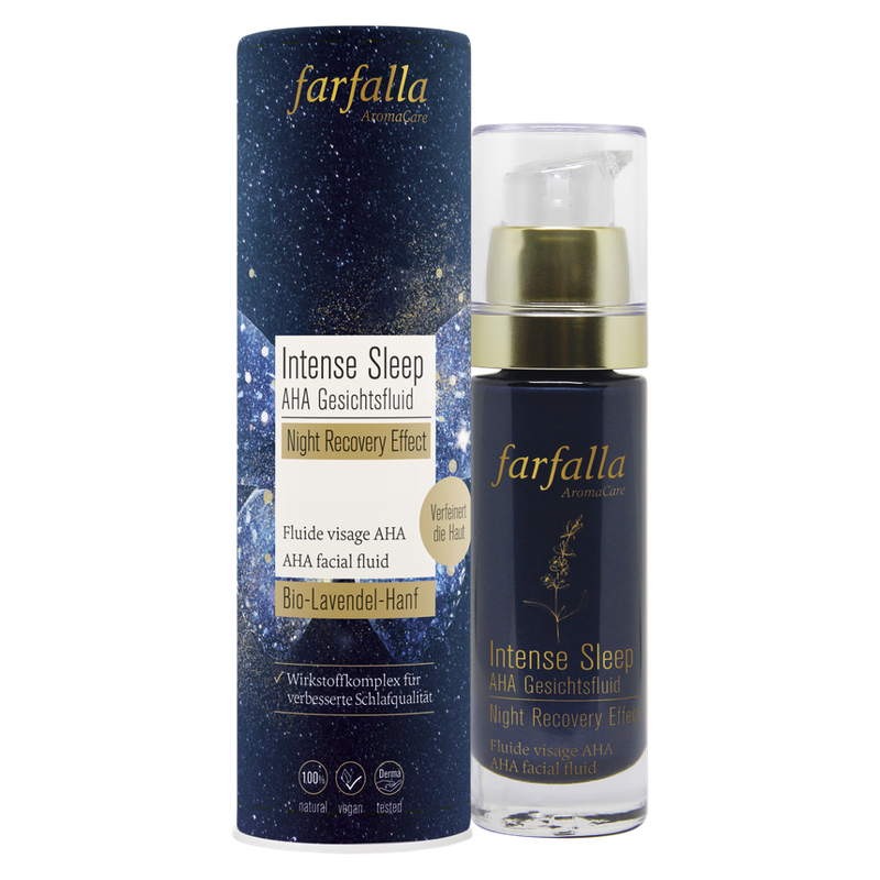 farfalla Intense Sleep AHA Gesichtsfluid, Night Recovery Effect, 30ml - Produktbild