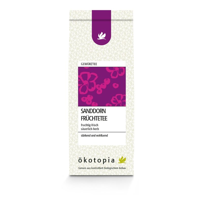 Ökotopia  Sanddorn Früchtetee kbA 100 g - Produktbild