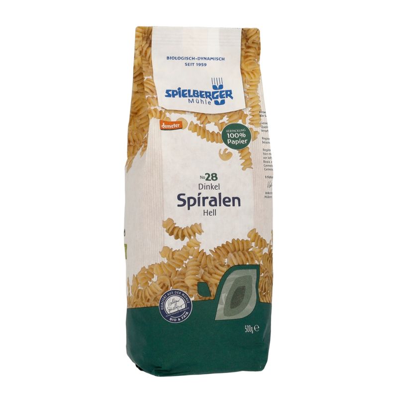 Spielberger Mühle Dinkel Spiralen, hell, demeter - Produktbild