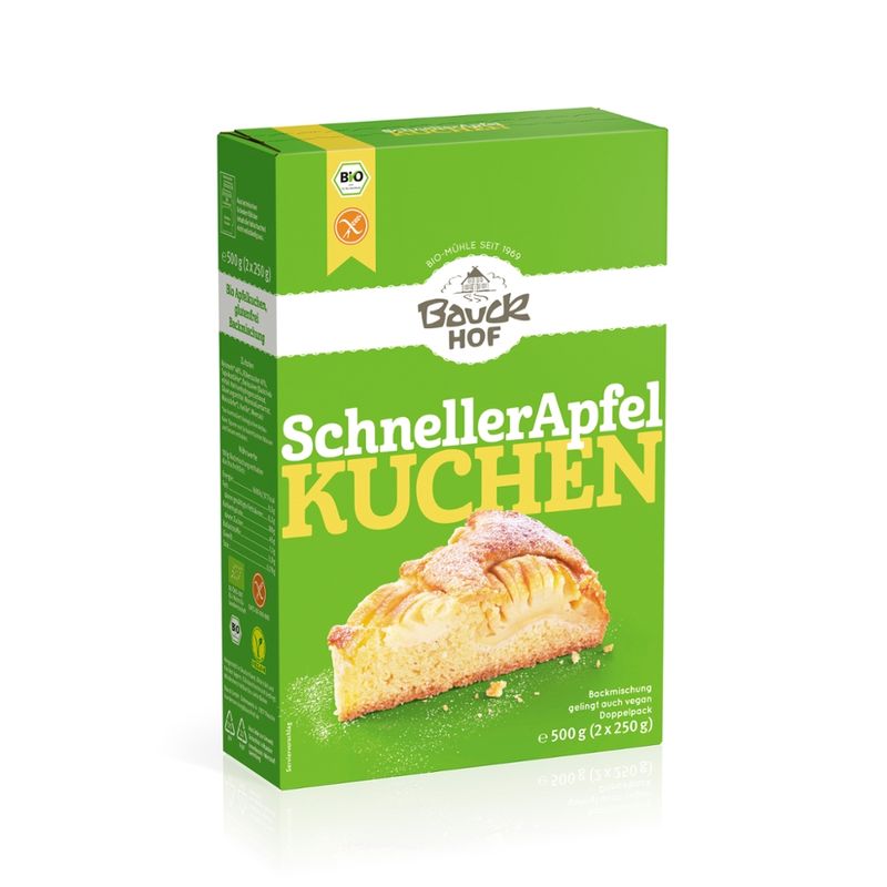 Bauck Mühle Schneller Apfelkuchen glutenfrei Bio - Produktbild