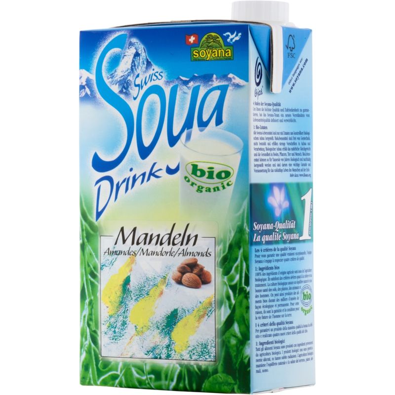 Soyana Swiss Soya-Drink Mandeln 1l - Produktbild