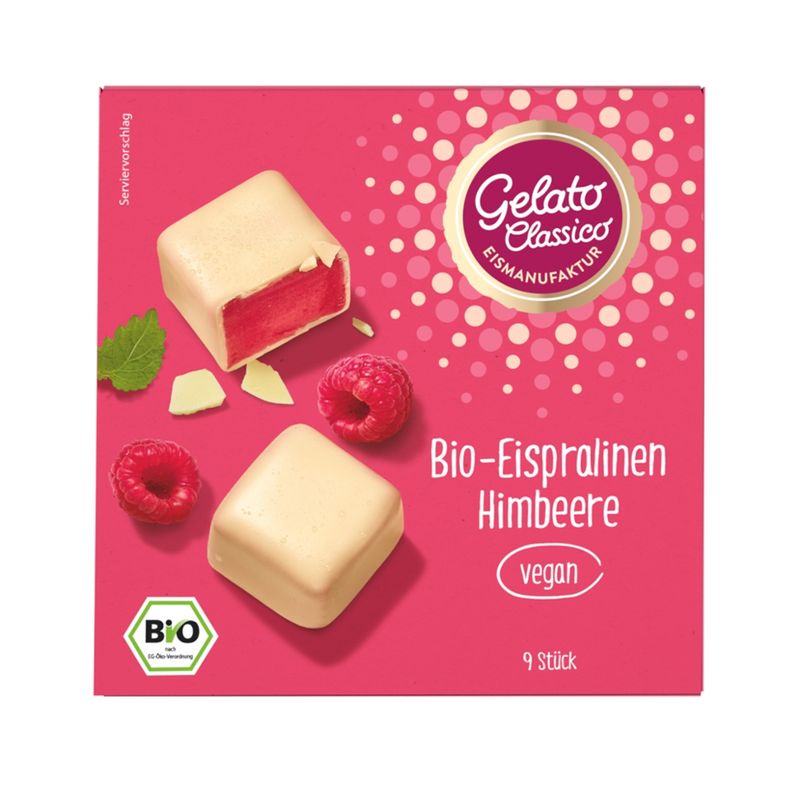 Gelato Classico Eismanufaktur Gelato Classico Bio-Eispralinen Himbeere - Produktbild