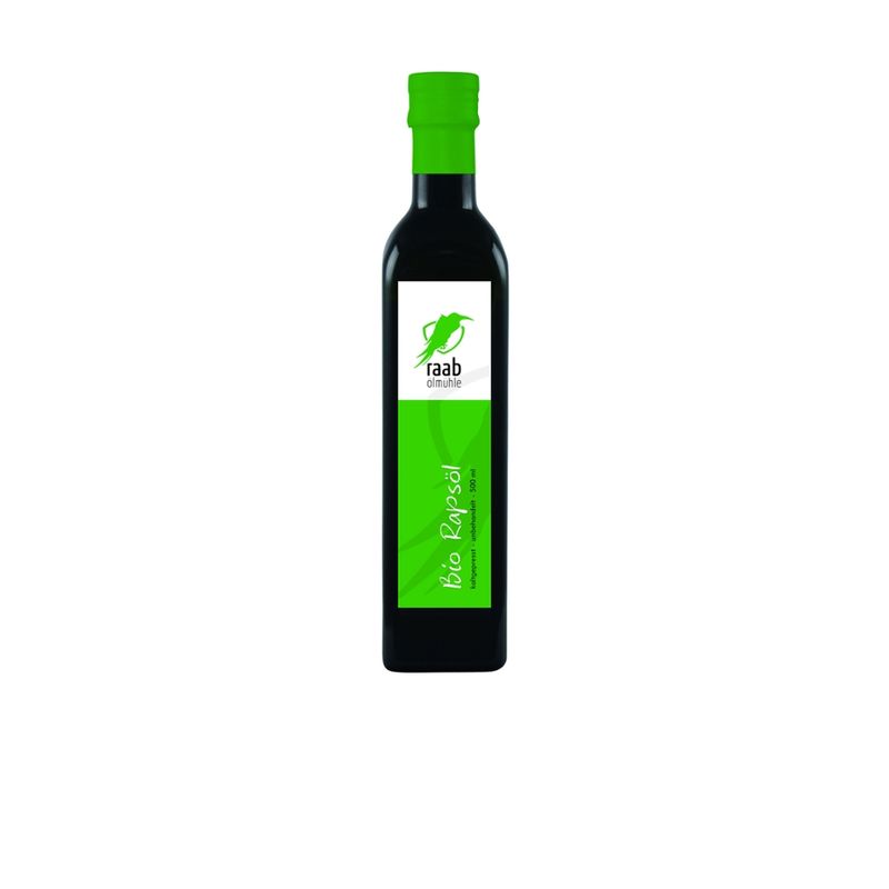 Ölmühle Raab Bio Rapsöl kaltgepresst 500ml - Produktbild