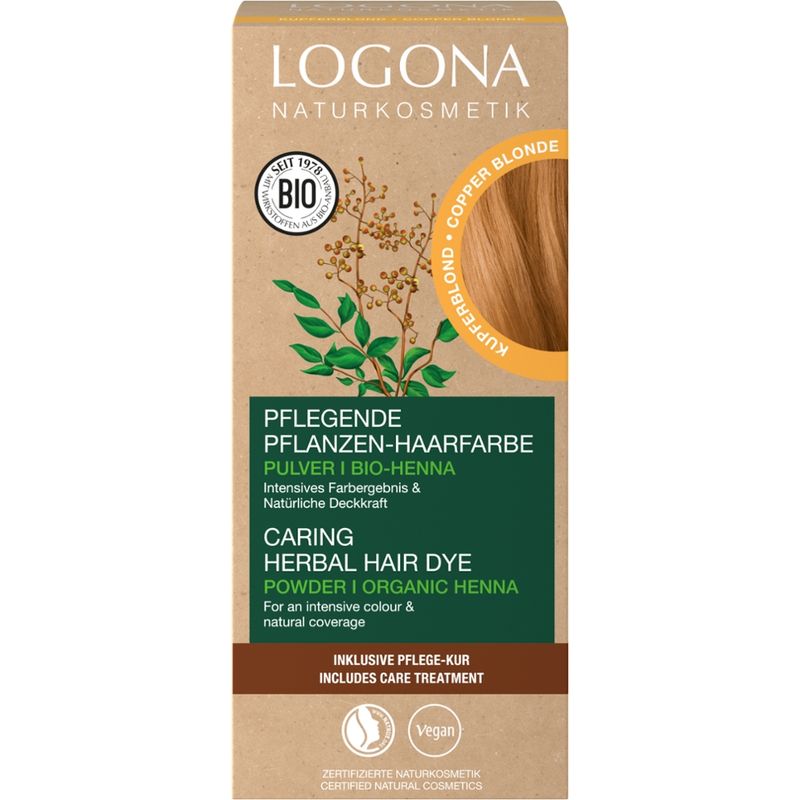 Logona LOGONA Pflanzen-Haarfarbe Pulver Kupferblond - Produktbild