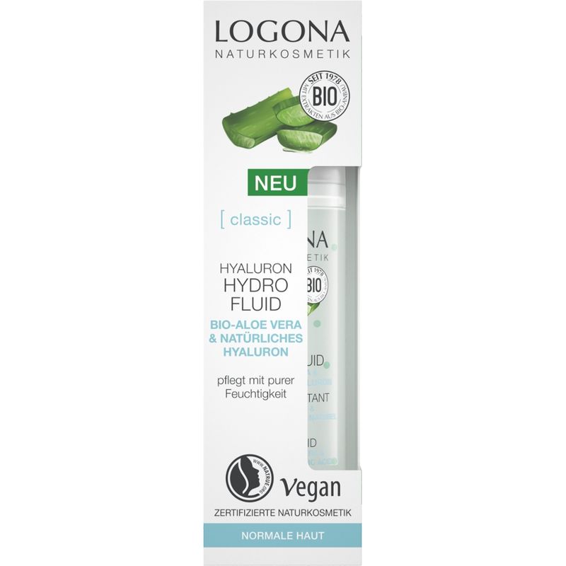 Logona CLASSIC Hyaluron Hydro Fluid Bio-Aloe Vera & Hyaluronsäure - Produktbild