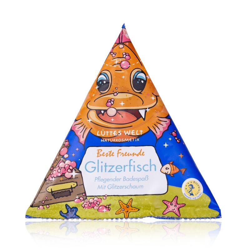 Lüttes Welt Naturkosmetik Glitzerfisch "Beste Freunde", 70 g - Produktbild