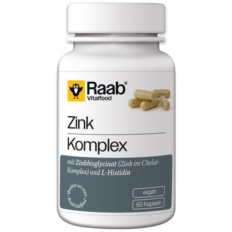 Raab Vitalfood Zink Komplex Kapseln à 500 mg - Produktbild