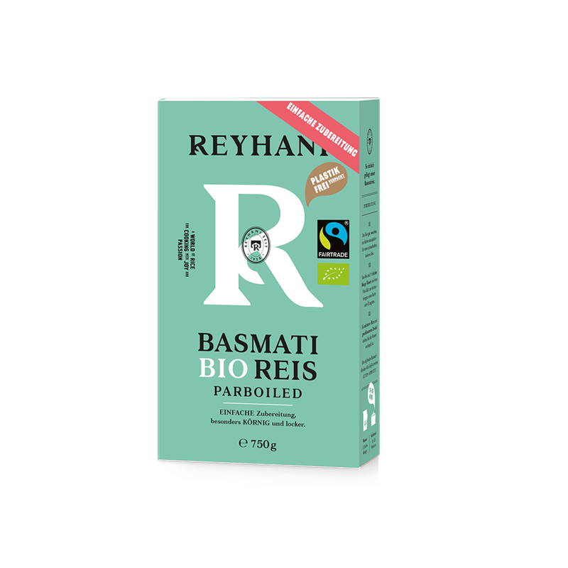 Reyhani Reyhani Bio Basmati Parboiled Fairtrade 750g - Produktbild