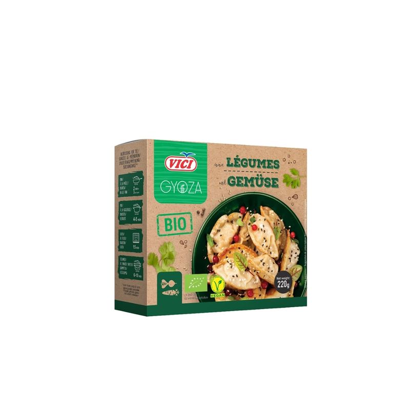 VICI Bio Teigtaschen mit Gemüse, vorgegart, tiefgefroren, 220g - Produktbild
