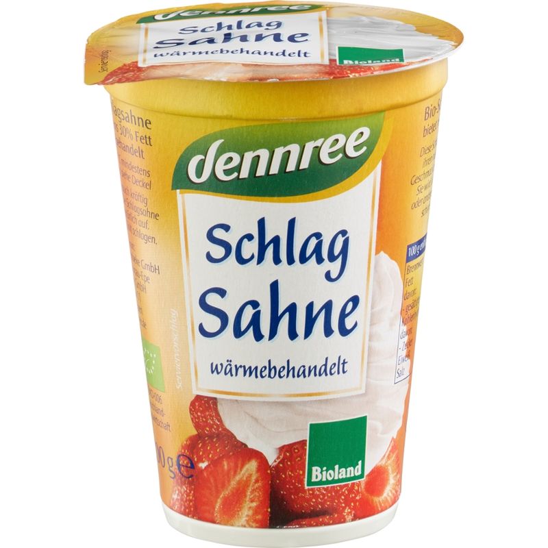 dennree Schlagsahne wärmebehandelt - Produktbild