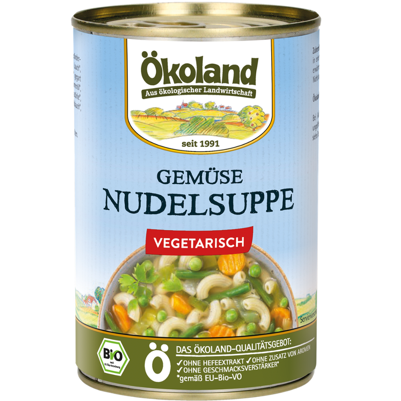 ÖKOLAND Gemüse-Nudelsuppe - Produktbild