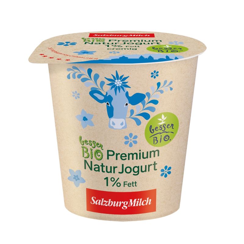 SalzburgMilch SalzburgMilch Bio Premium Joghurt natur 1% 150g - Produktbild