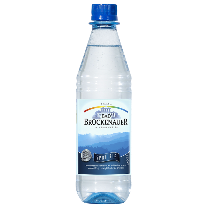 Staatl. Mineralbrunnen AG Bad Brückenau Staatl. Bad Brückenauer Mineralwasser spritzig 20 x 0,5l PET - Produktbild