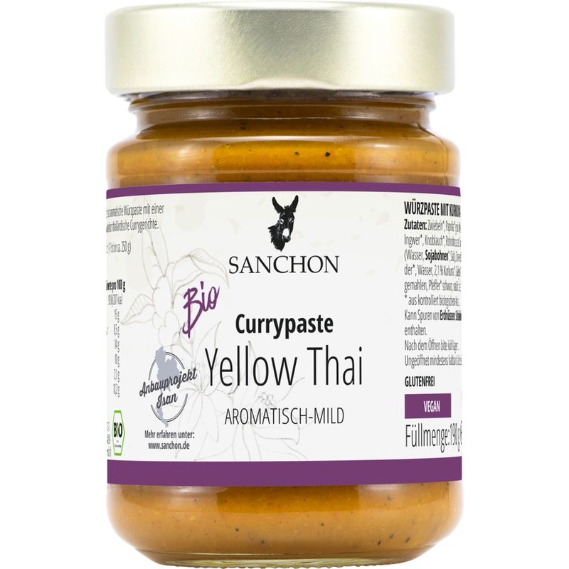 Sanchon WP Currypaste Yellow Thai, 190 g, SANCHON, bio - Produktbild