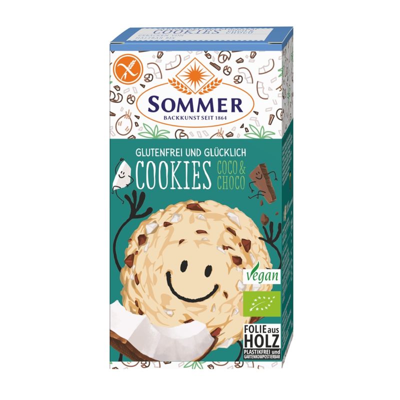 Sommer Glutenfrei und Glücklich Cookies Coco & Choco - Produktbild