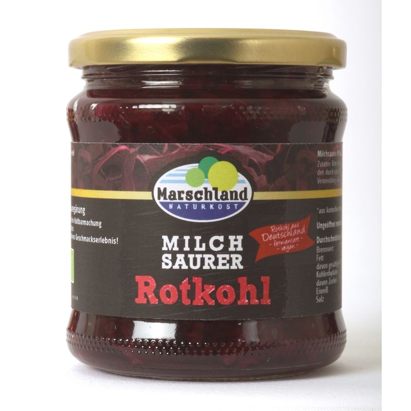 Marschland  Bioland Bio-Rotkohl milchsauer 370 ml Gl. MARSCHLAND - Produktbild