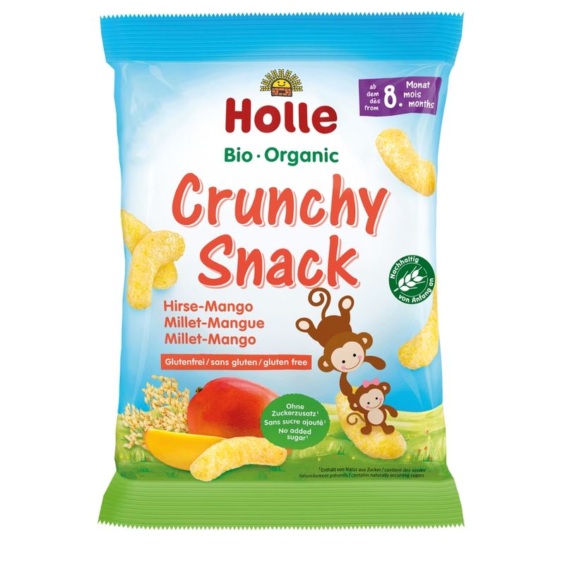 Holle  Bio-Crunchy Snack Hirse-Mango - Produktbild