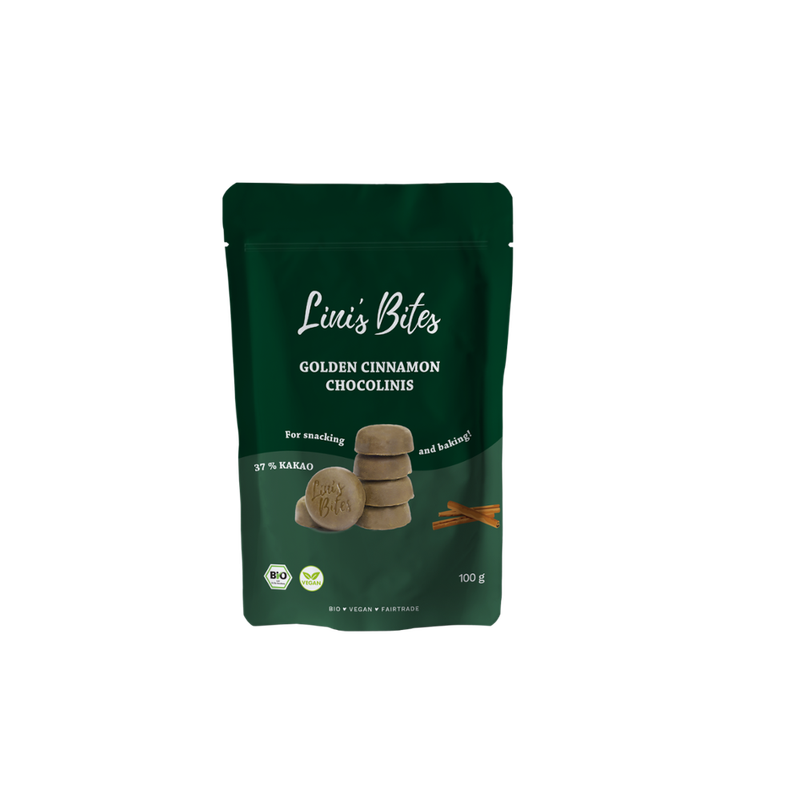 Lini's Bites Lini's Bites Bio Golden Cinnamon Chocolinis - Produktbild